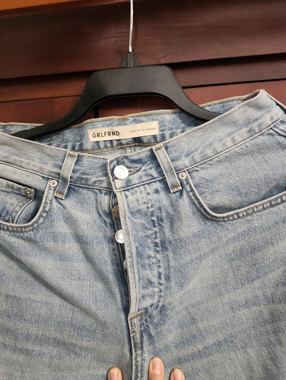 GRLFRND Bella Low Rise Boyfriend Jean Size 25 - Picture 3 of 13